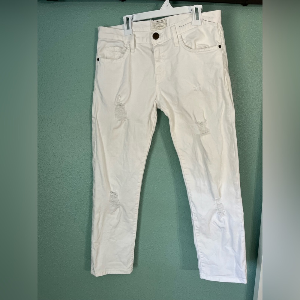 Current/Elliott Women's Boyfriend Jeans - White